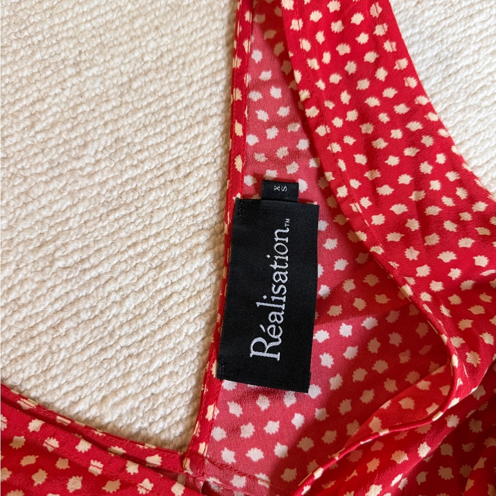 Realisation Par Red Polka Dot Dress XS - Picture 6 of 8
